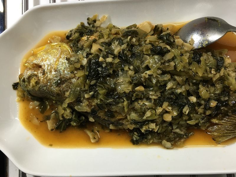 雪菜燒黃魚