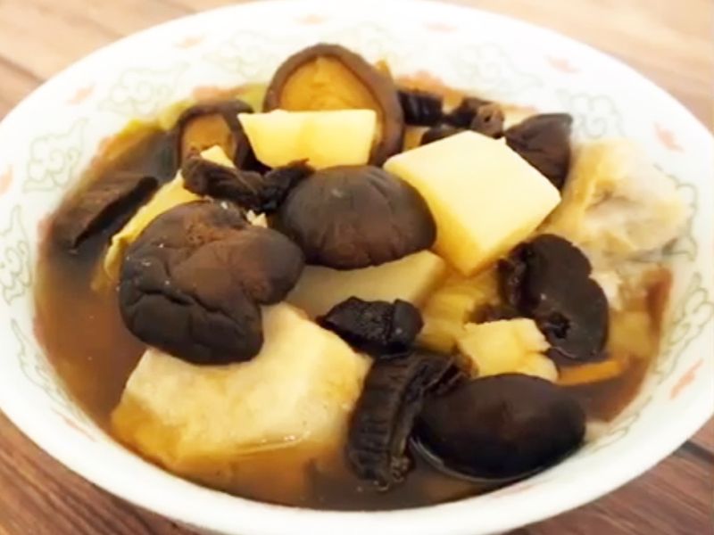 【蔬食老菜脯養生菇菇蔬食湯】超營養蔬食湯