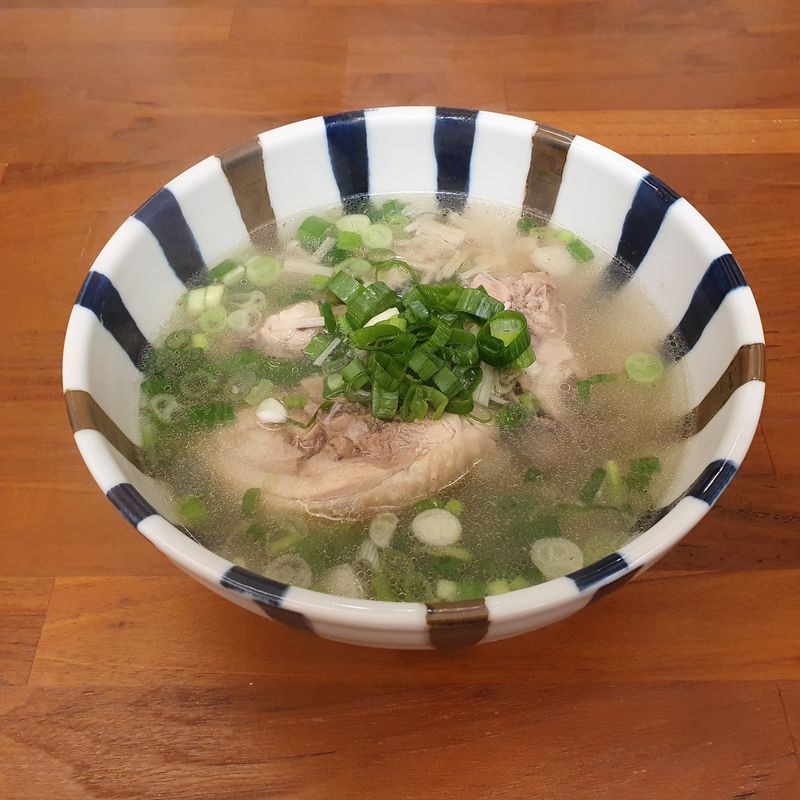 [外婆早餐] 青蔥雞湯