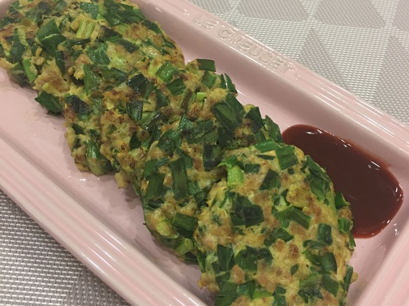 韭菜肉餅
