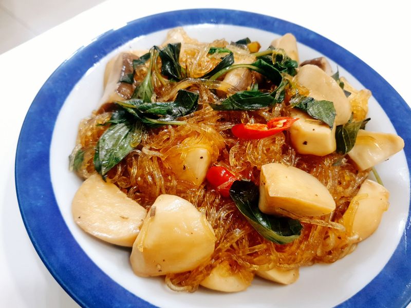 麻油粉絲杏鮑菇