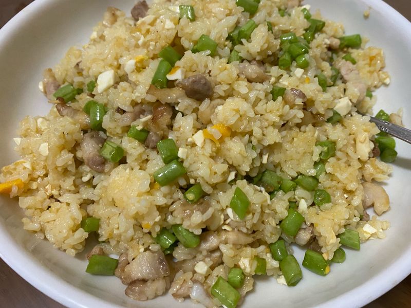鹹蛋五花炒飯