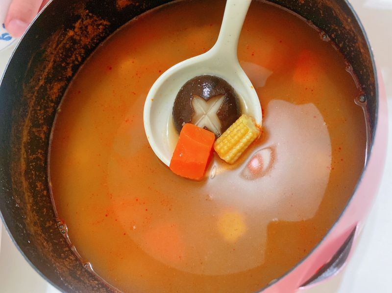 蝦蝦蔬菜湯