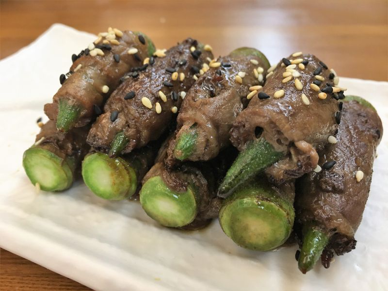 照燒秋葵捲