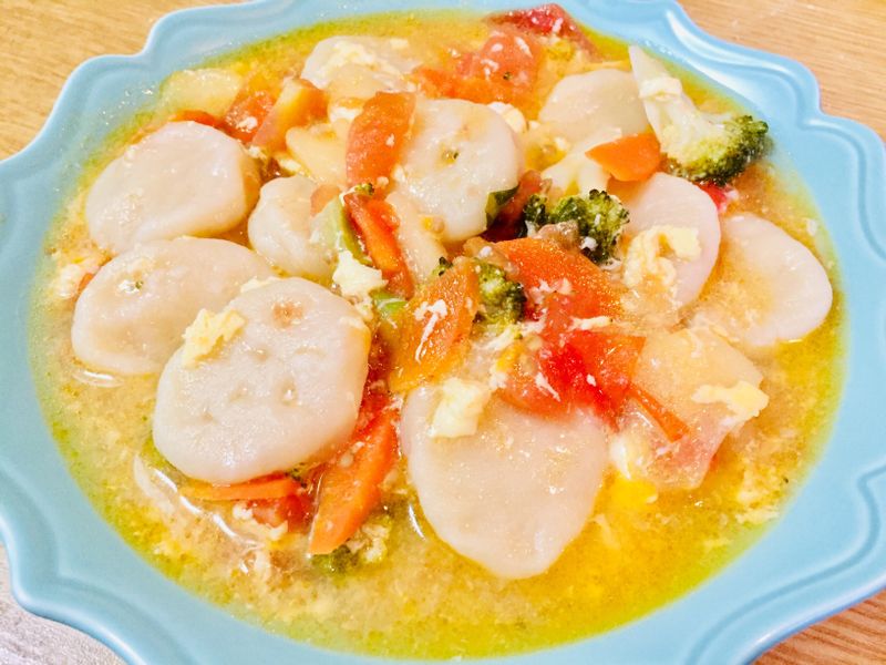 蘋香金幣牛奶麵球(蔬食)