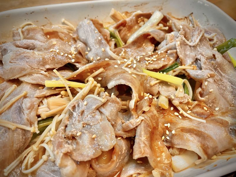 日式醬燒豬五花(懶人烤箱料理)