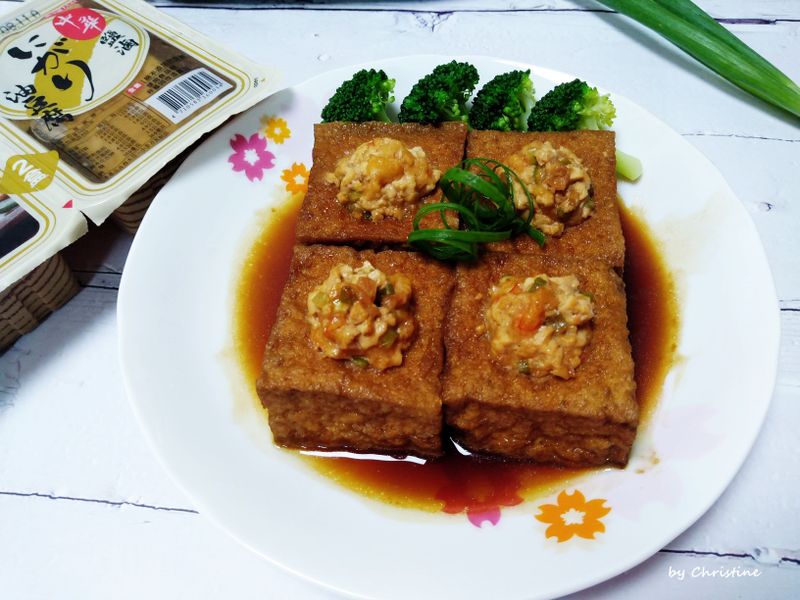 油豆腐鑲蝦肉