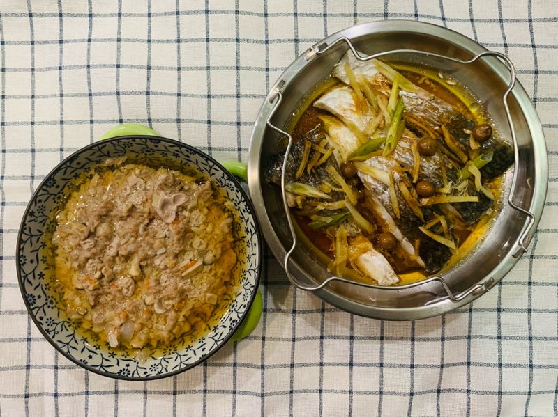 一鍋兩菜～美味蒸魚與蒸肉