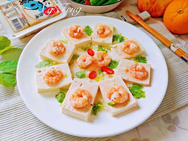 蝦仁蒸豆腐