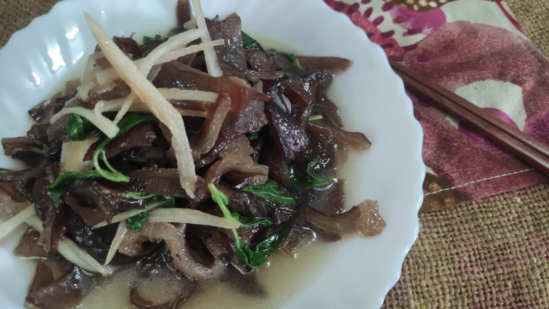 5分鐘上菜-塔香木須肉(素食可)