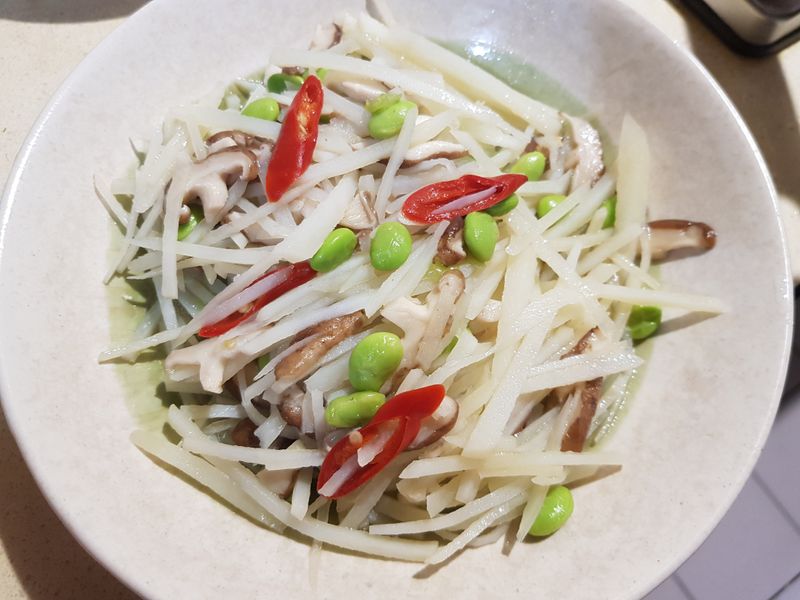 馬鈴薯毛豆香菇三兄弟