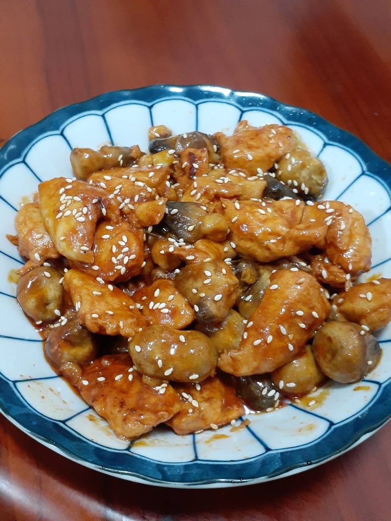 韓式雞胸草菇