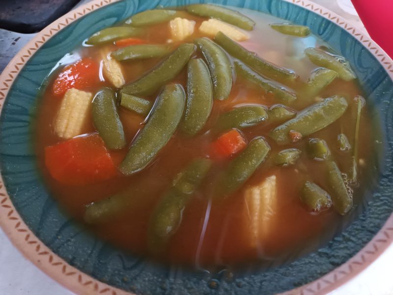 素咖哩蒸蔬菜