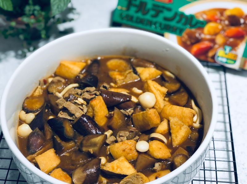 麻婆咖哩茄子/S&B 金牌咖哩塊(中辣)