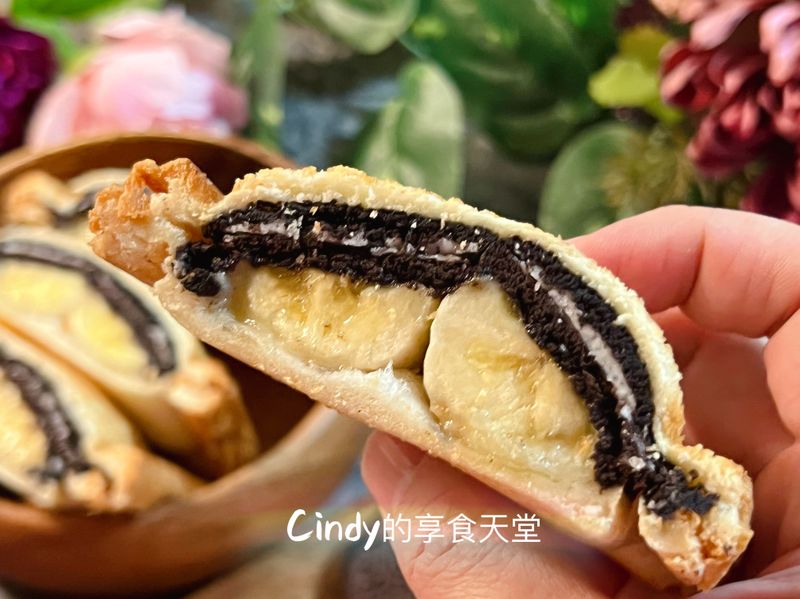 零失敗~熱壓香蕉巧克力OREO吐司