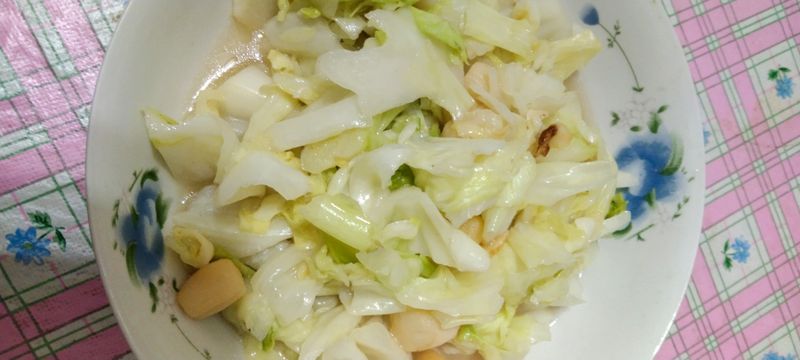 干貝柱炒高麗菜