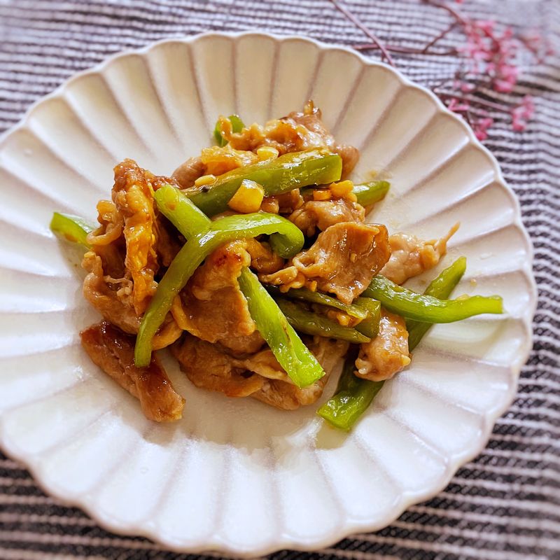 青椒炒肉片