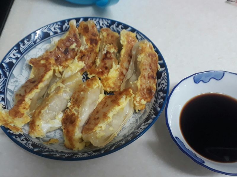 煎餃+蛋