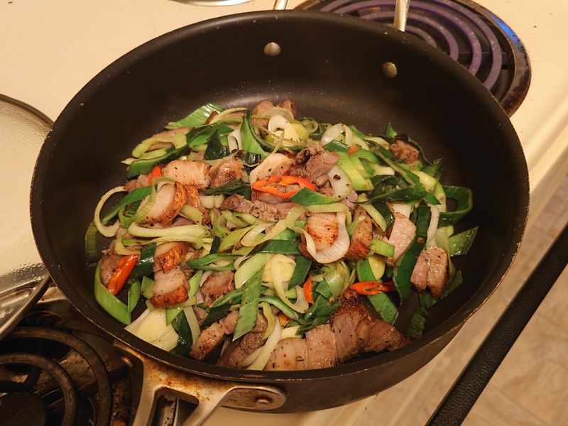 葱爆鹹猪肉