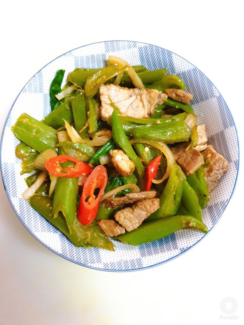 鹹豬肉炒青椒