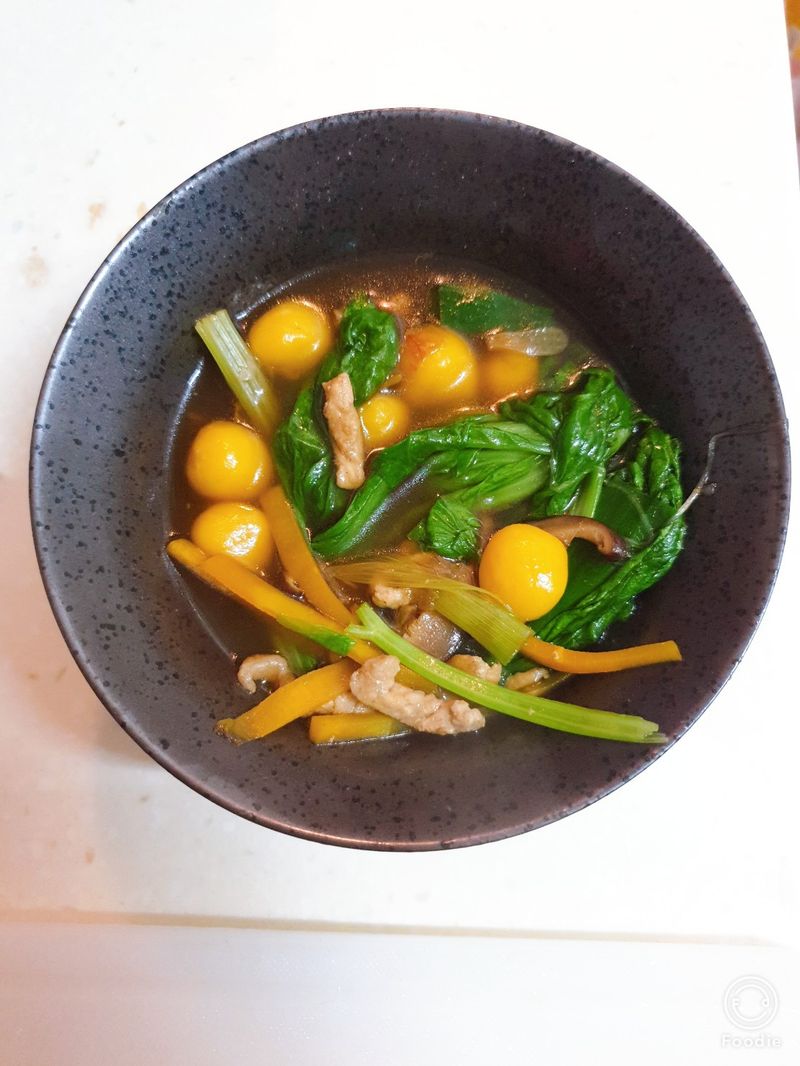 南瓜鹹湯圓