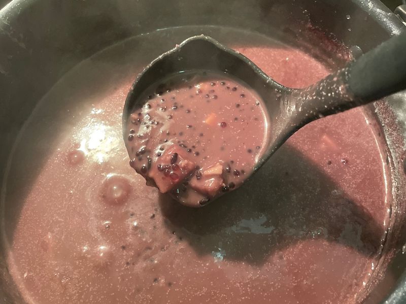 Taro rice sago