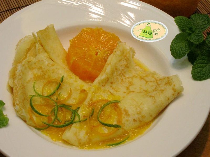 甜蜜柑橘可麗餅