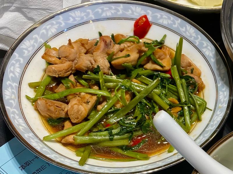 第一次青菜炒雞肉