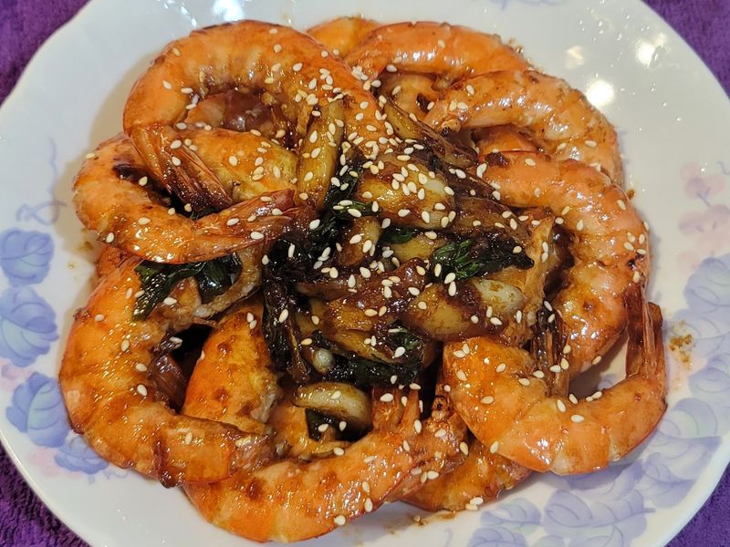 沙茶蒜炒蝦