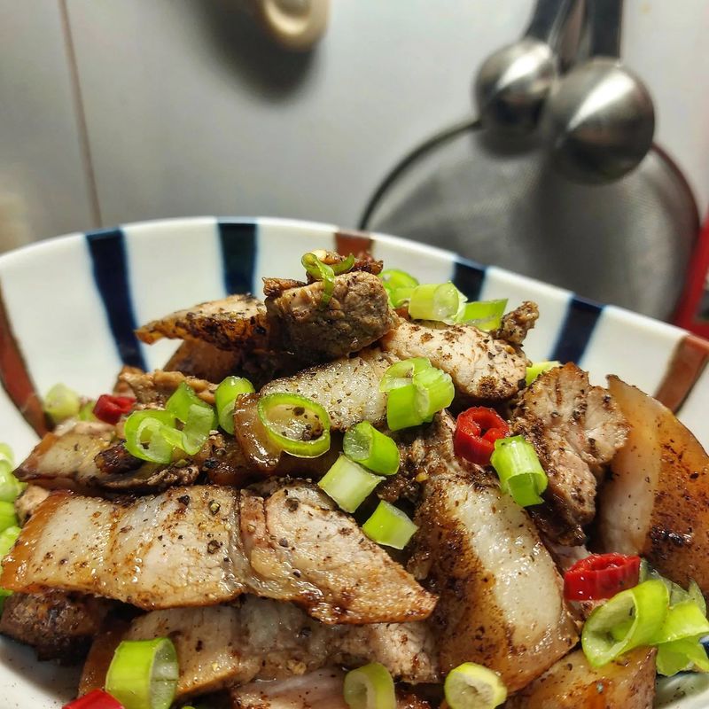 香煎鹹豬肉