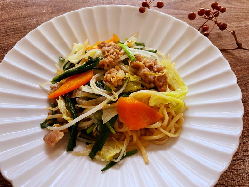 野菜蠔油炒麵