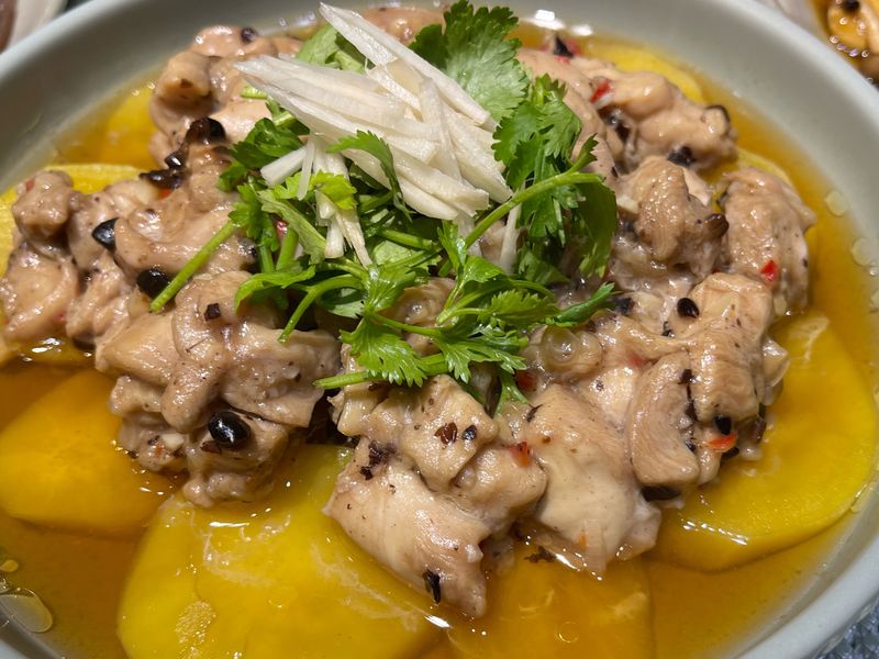 豆鼓蒸雞腿肉