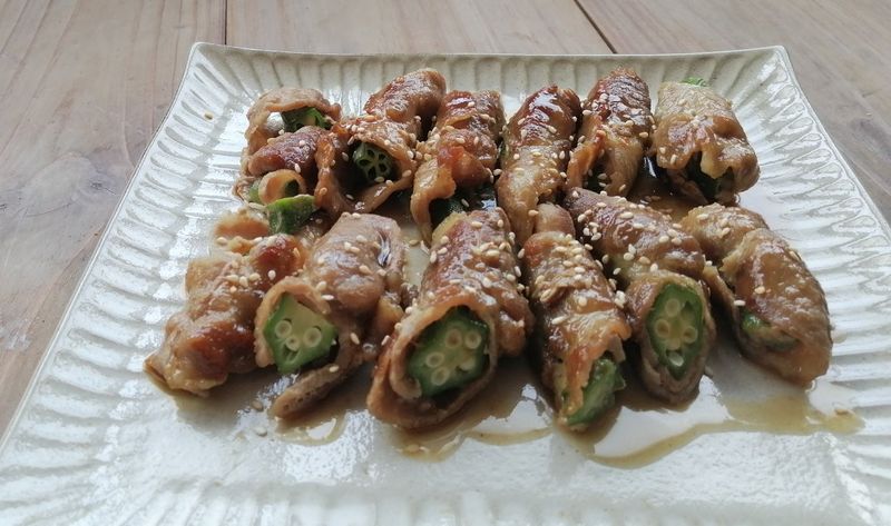 秋葵豬肉卷