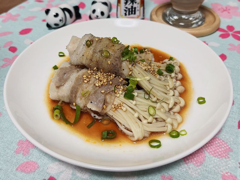 (不開火料理)香辣金針卷