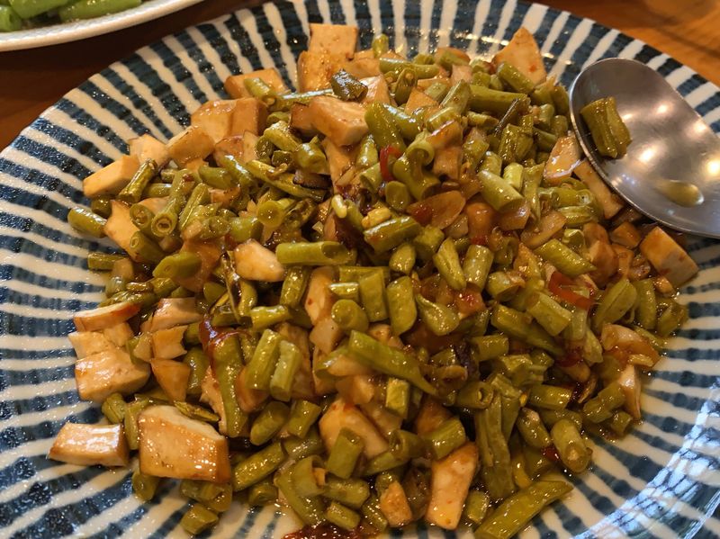 酸豆肉末豆乾