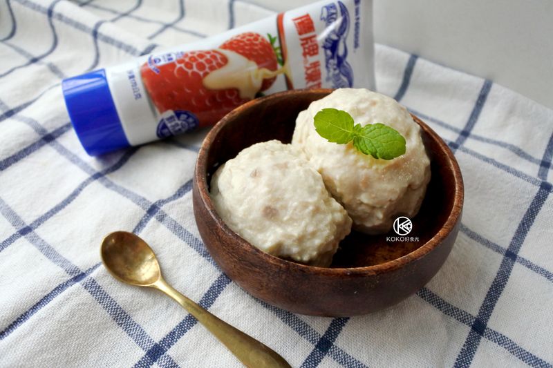 焦糖煉奶豆腐冰淇淋(無鮮奶油)