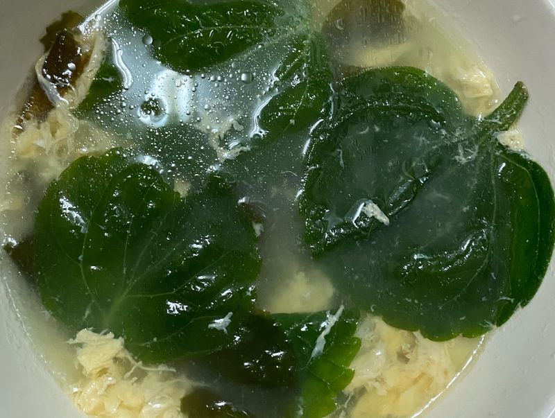 芝麻葉雞蛋湯