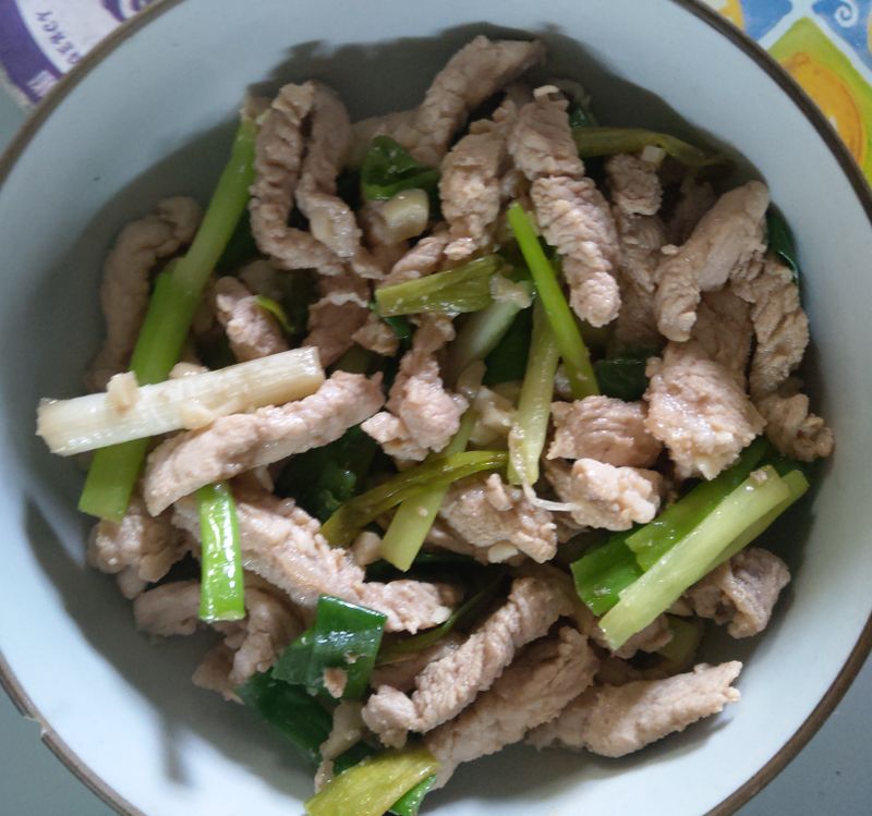蔥炒肉絲