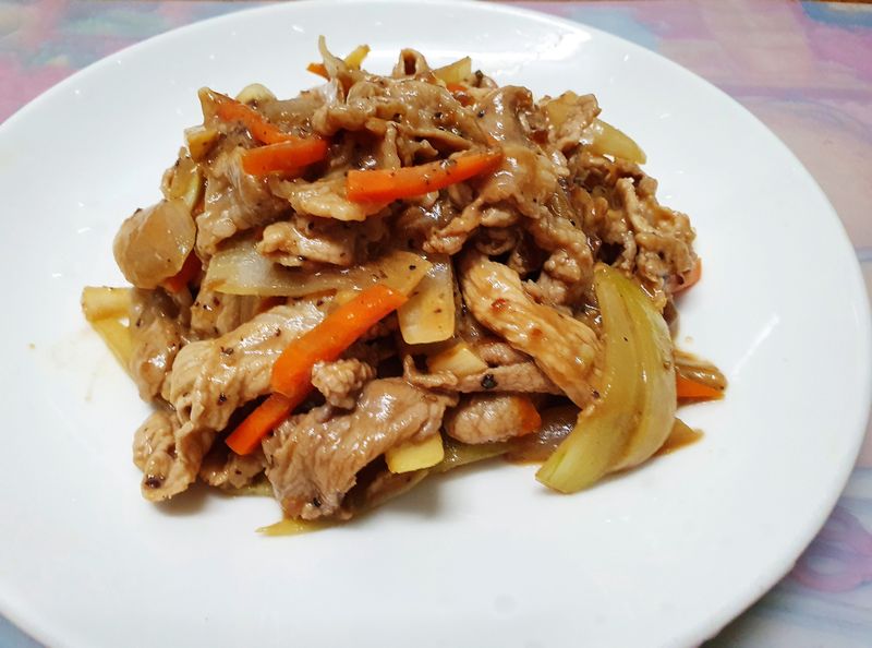 黑胡椒豬肉片