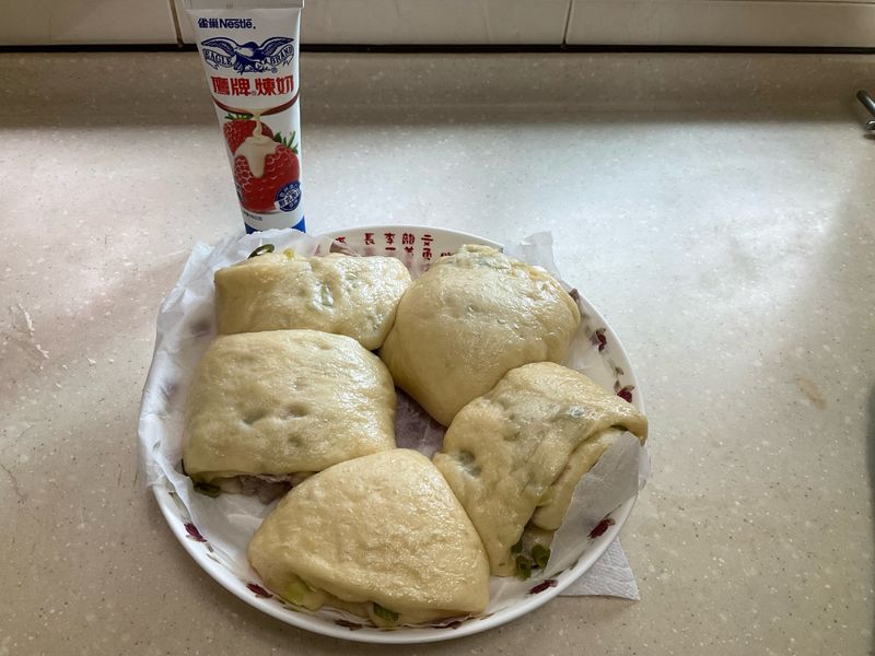 黑糖蔥花豬肉包