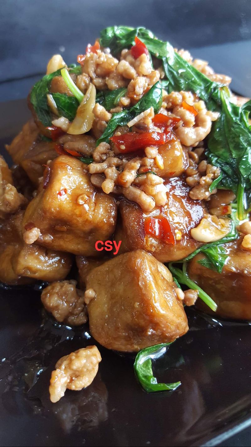 紅燒毛豆腐