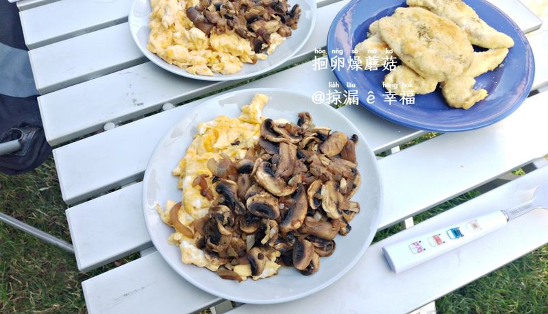 車日子 | 露營食食:蘑菇卵燥𫝻