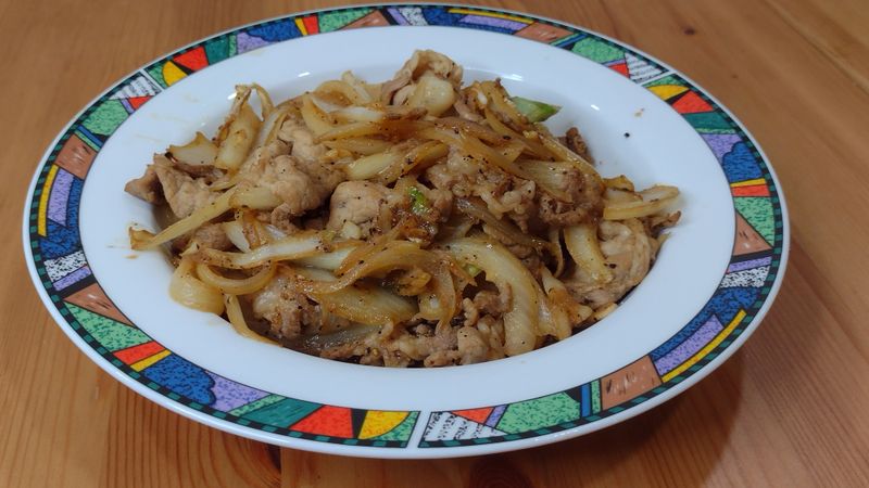 洋蔥炒肉片