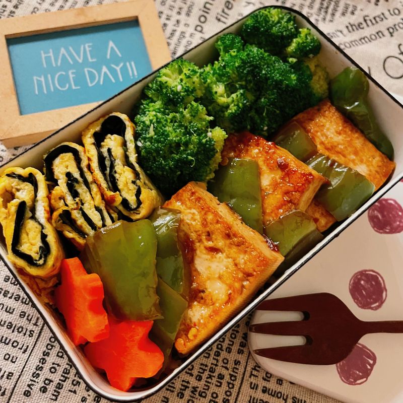 豆腐青椒炒