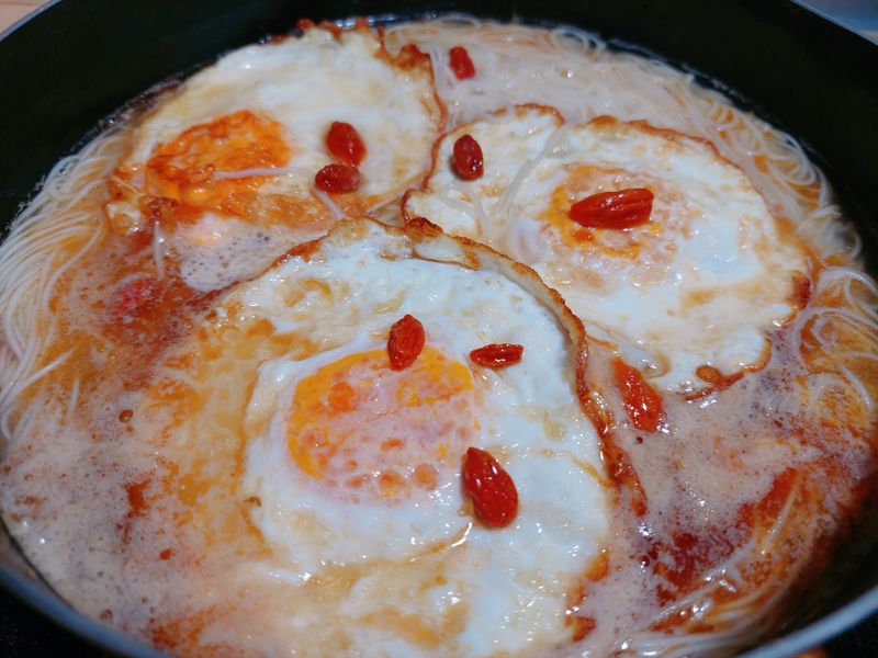 麻油雞蛋麵線