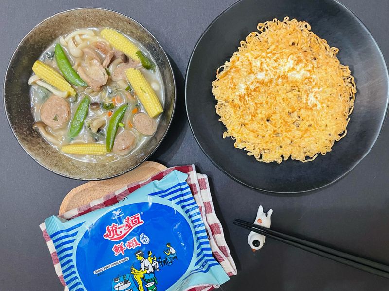 兩面黃煎燴麵