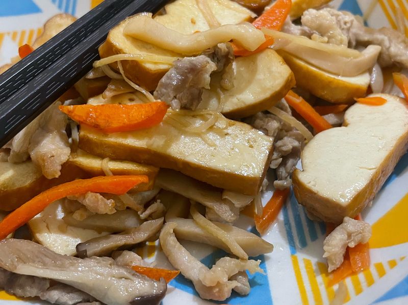 豆乾炒三絲