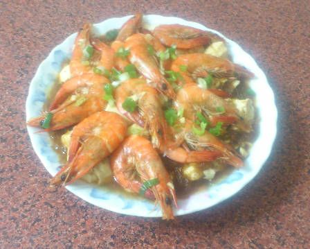 草蝦豆腐冬粉煲