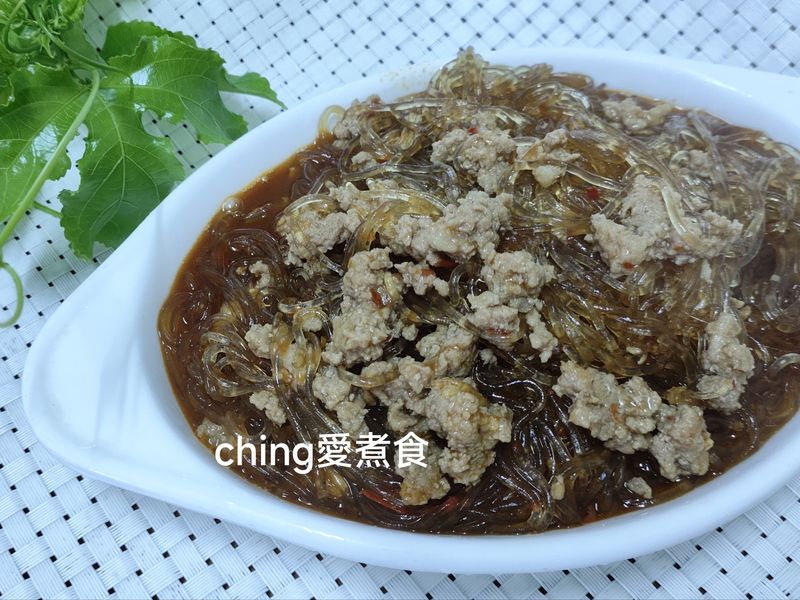 清冰箱料理-肉末豆瓣粉絲