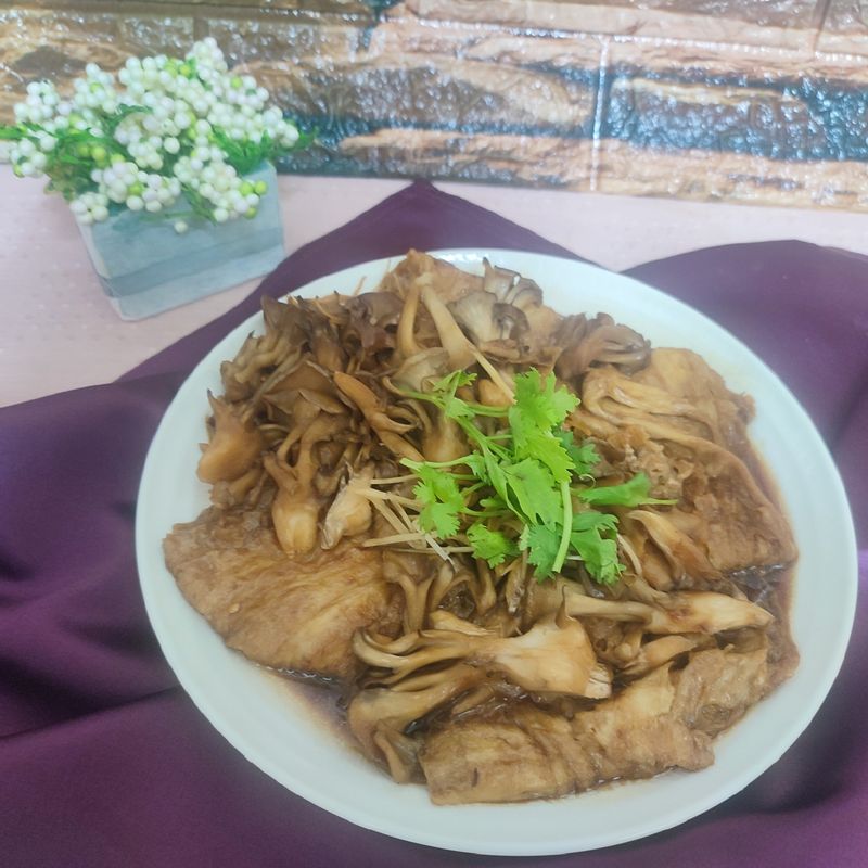 舞菇豆皮燒